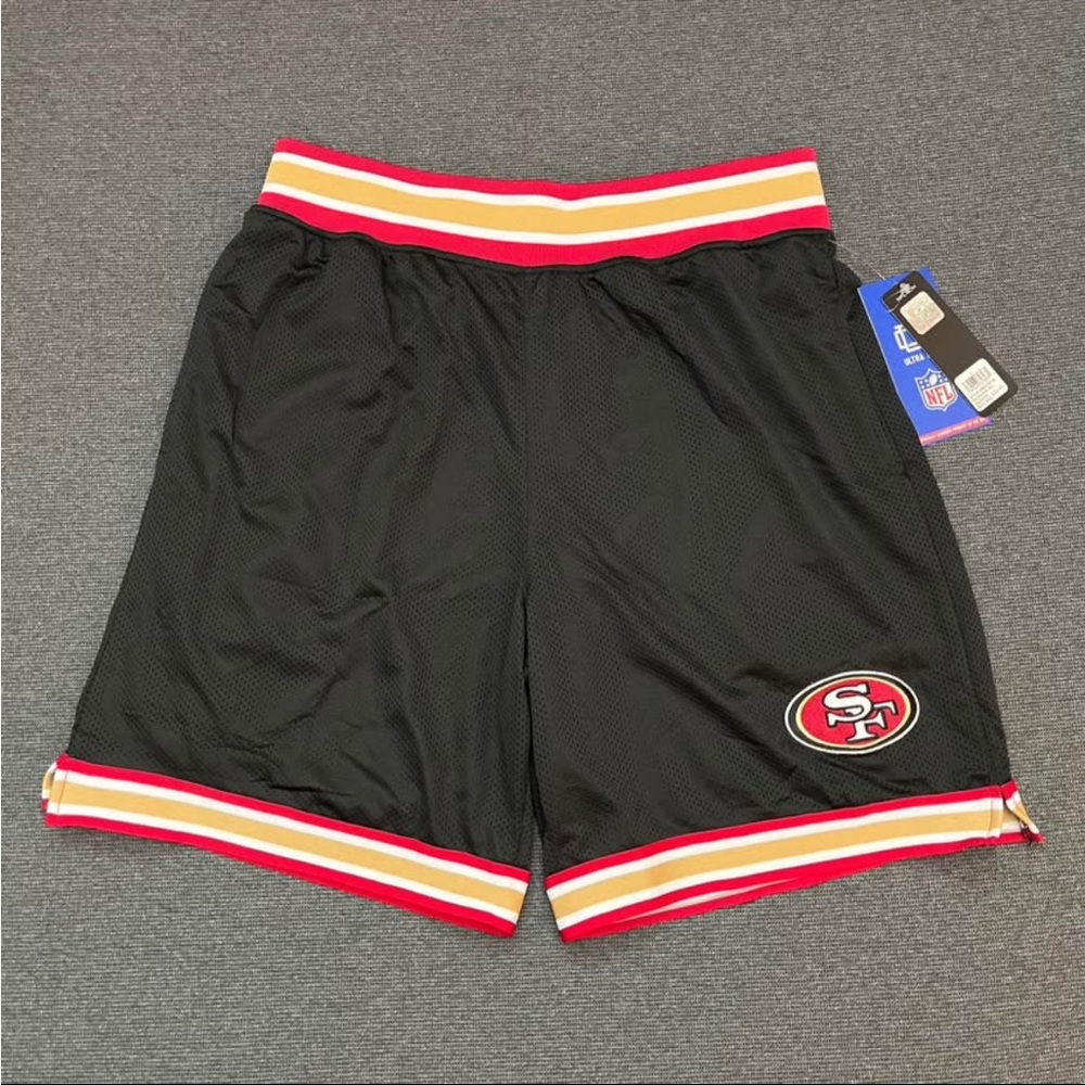 New! San Francisco 49ers NFL Active Wear Mesh Shorts
